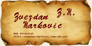 Zvezdan Marković vizit kartica